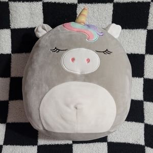 Sleeping gray unicorn squishmallows Teresa 12 in